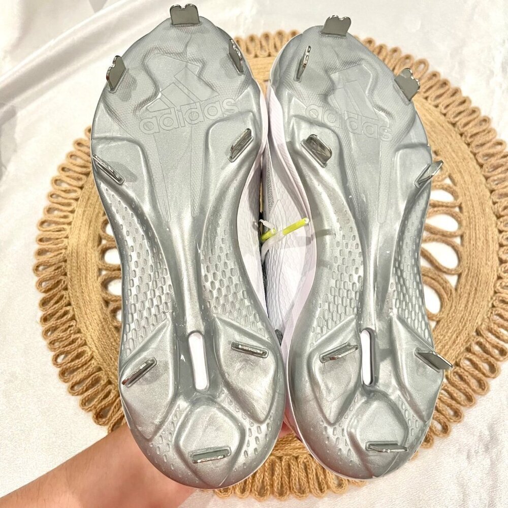 NWT Adidas Adizero PureHustle 3 Sis Bates Softball Cleats White Silver Size 6 - Picture 8 of 11